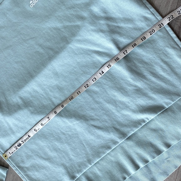 Adidas Oversized 3-Stripes Split Hem Crew Sweatshirt Mint Size S - Picture 6 of 9